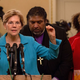 Senator Warren telling everyone to shut up while Ballers is on.